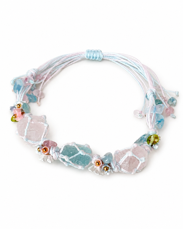 Sweet Aqua Bracelet on white background